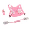 Toddler Harness Leashes with Retractable Wrist Link Pink 1.5M Rope