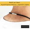 David Galvani Leather Necklace for Men with Pendant - Includes