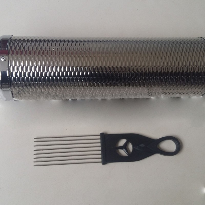 Metal Guiro Musical Instrument with Scraper Hand Percussion Guiro Shaker