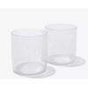 Magenta Citrine Atlas Collection Set of 2 Cocktail Glasses New