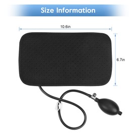 Inflatable Lumbar Support Pillow, Lower Back Supports Cushion, Breathable Lumbar Support Back Cushion with Handpump, for Travel Flying Car Home Office Use