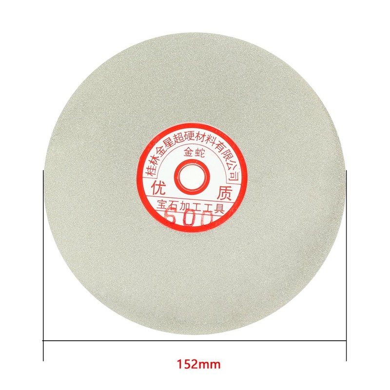Sourcingmap 6-inch Grit 600 Diamond Coated Flat Lap Wheel Grinding