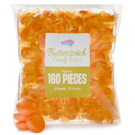 Snackathon Individually Wrapped Bulk Hard Candy Discs (2 Pound, Butterscotch)
