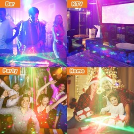 Unbranded 1024Pattern Projector Laser Stage Light LED RGB DJ KTV Disco Party Xmas Lighting