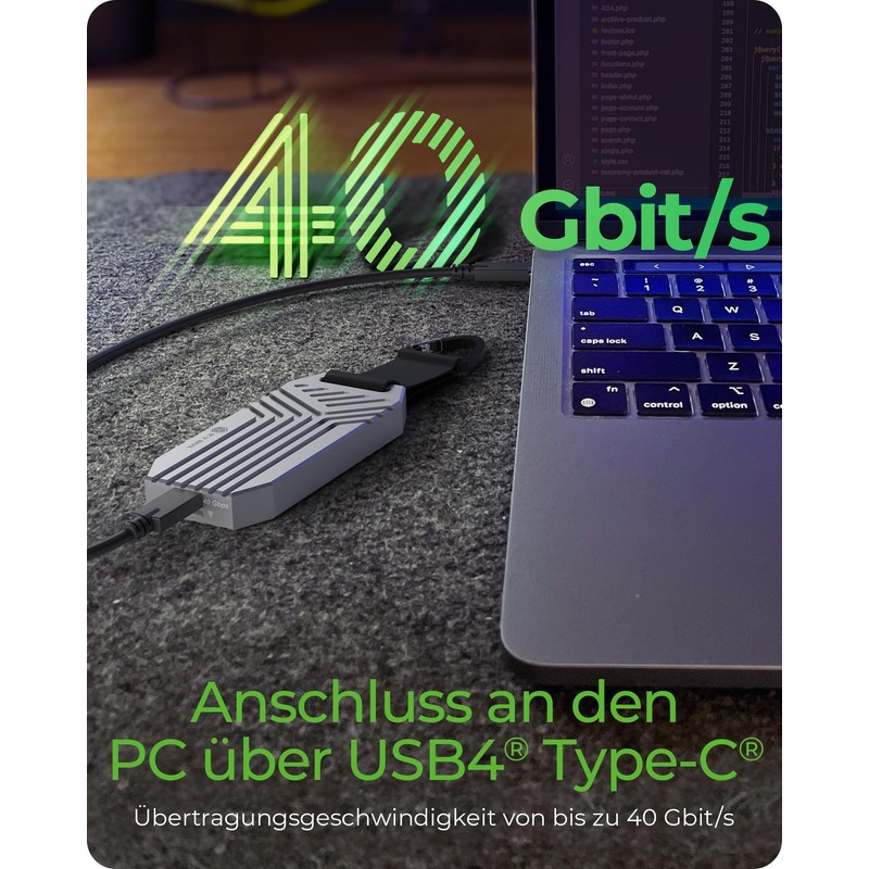 ICY BOX IB-1919M-C42 USB4® M.2 NVMe SSD Enclosure, 40 Gbps