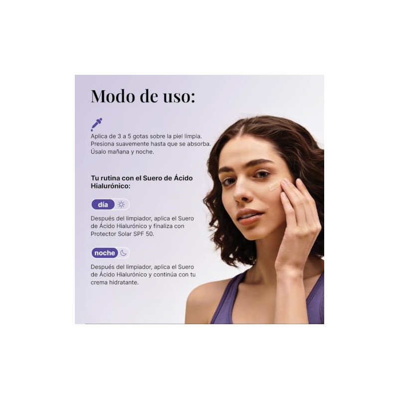 Sérum Facial Ácido Hialurónico 2% con Betaína, 30 ml