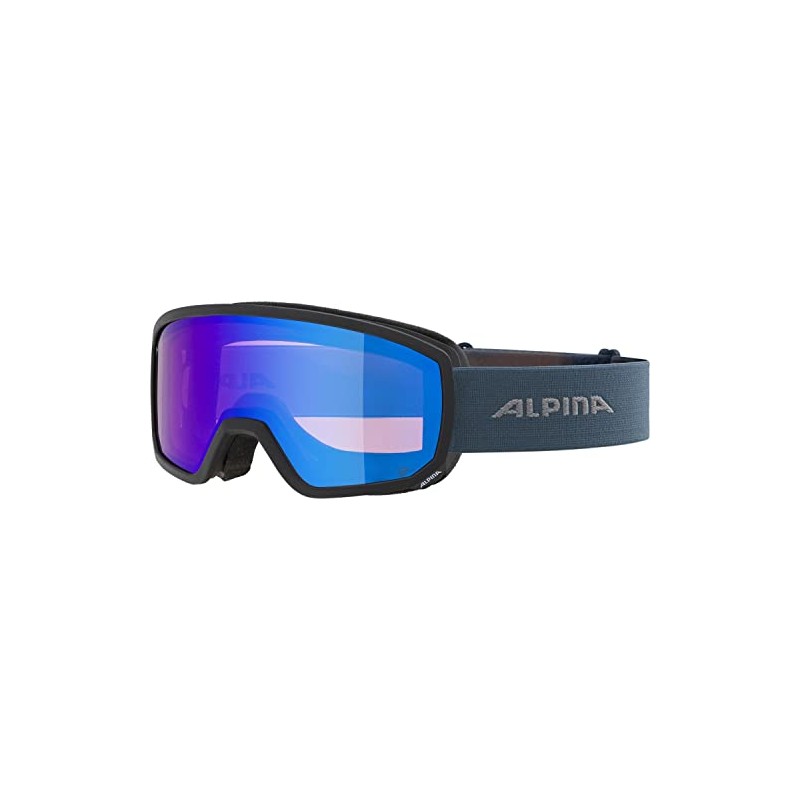 Alpina Scarabeo S Q-LITE Mirrored, Contrast-Enhancing OTG Ski Goggles with