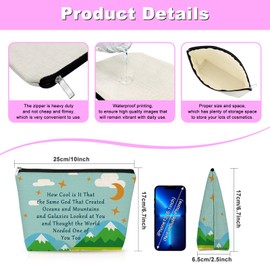 Gfhzdmf Inspiring Gifts for Girl Women Mountain Makeup Bag Motivation Gift for Daughter Sister Friend Bff Encourage Gifts for Her Portable Travel Cosmetic Bag Chrismas Birthday Gift Travel Pouch