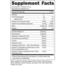 Babe Pre Workout powder for Women | Watermelon Splash | 6g Citrulline, 2g Beta-Alanine, 100mg Hyaluronic Acid, 5mg Biotin and 5 other registered trademarked ingredients | 30 servings | 12.8 OZ