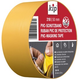 Kip Tape 218-16 Schutzband – Quergerilltes Abklebeband aus PVC zum Schutz glatter Untergründe – Selbstklebendes Klebeband zum Streichen & Lackieren – 50mm x 33m