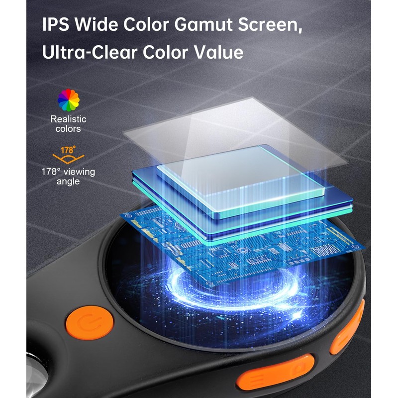 500 x Portable Microscope, Digital Microscope for Children, 2.0 Inch