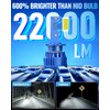 Marsauto D4S D4R Bulbs，500% Brightness, 22000 Lumens 45W 6000K White