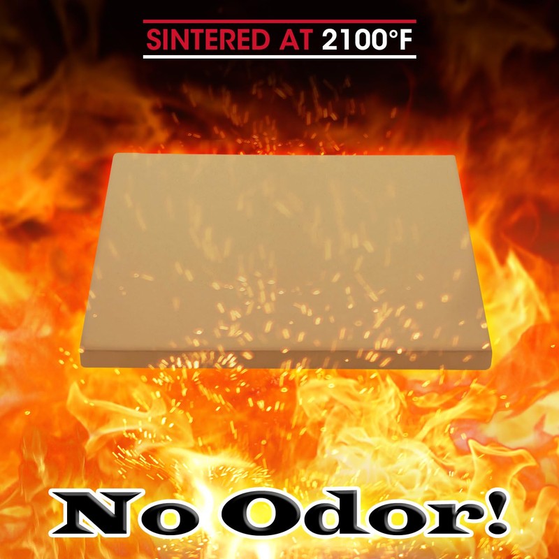 Unicook Pizza Stone for Oven and Grill, Square Baking Stone