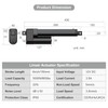 Justech 12V Heavy-Duty Linear Actuator 660LBS/3000N-6inch/150mm Silent IP65 Electric Actuator