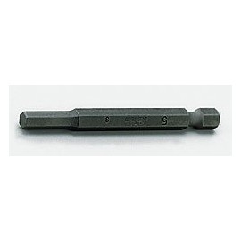 Koken 1/4 inch (6.35 mm) H Hex Bit, Total Length: 2.0 inches (50 mm), 0.08 inches (2 mm), 121H.50-2