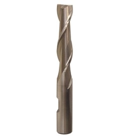 Drill America - DWCF309 DWCF Series High-Speed Steel End Mill, Polished Finish, 4 Flute, Square End, 11/16" Cutting Length, 9/32" Cutting Diameter, 2-1/2" Length, 3/8" Shank (Pack of 1)