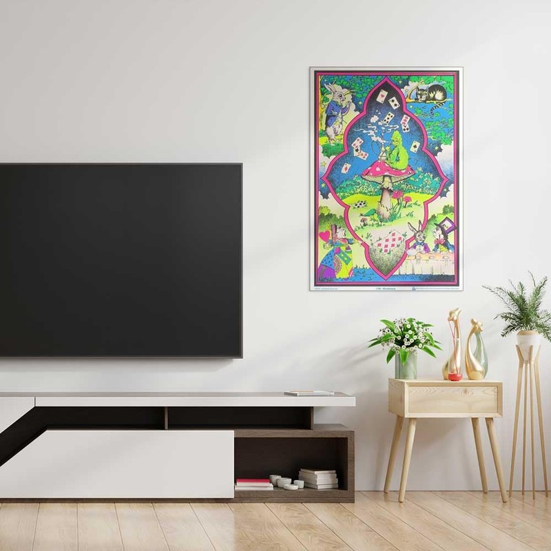 Scorpio Posters Wonderland - Flocked - Blacklight Poster - 23"