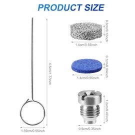 2 Sets Foam Cannon Orifice Kits, Stainless Steel Premium 0.04in Cannon Orifice Nozzles and Maker Meshes Kit Practical Accessories for Snow Foam Lance (5 Layer)