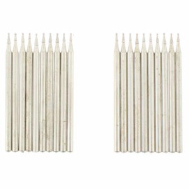 JINGLING 20Pcs Diamond Grinding Bits 0.8mm Spherical Head Burr Lapidary Tools for Stone