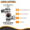 2-PCs HeSun Dual Shut Off Angle Valve, 1/2" Nominal (5/8"OD)
