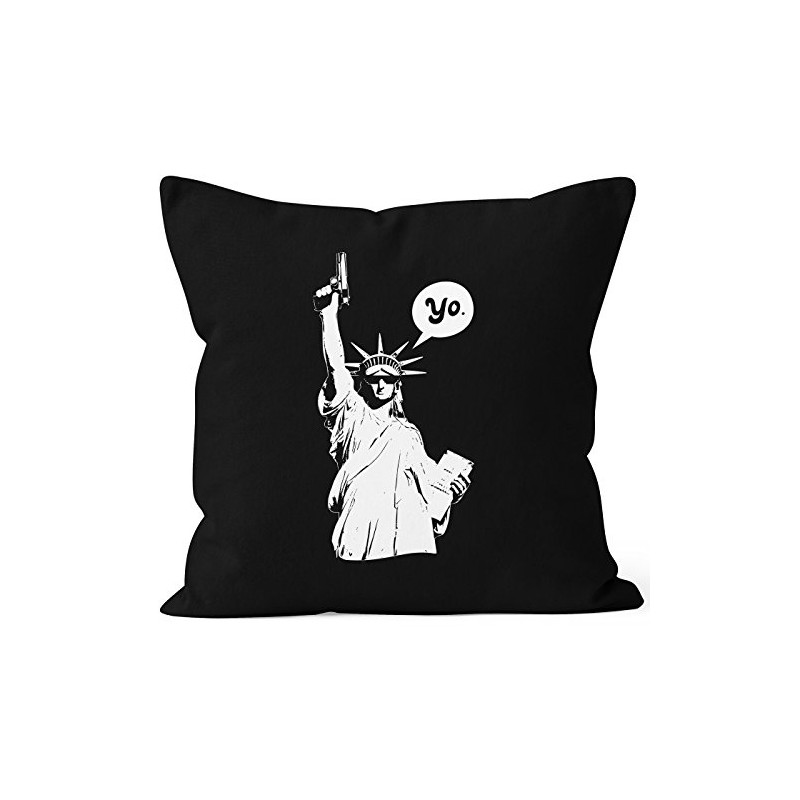 MoonWorks Cushion Cover Statue of Liberty Statue 40 x 40