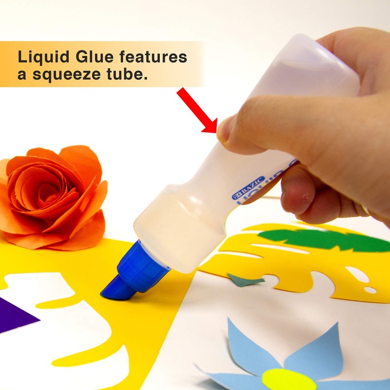 BAZIC Washable Stationery Clear Glue Pen 3.38 Oz. (100 mL),