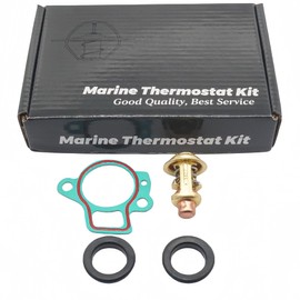 GHmarine 66M-12411 Thermostat Repair Service Kit for Yamaha 4 Stroke 9.9 15 25 30 40 50 60 70 HP Outboard Motors Replacement 6G8-12411 62Y-12414 6H3-12414 Sierra 18-3541