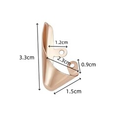 GYWHOOFT 3 Pair of Metal Shoes Protection, Pointed Toe Protectors for Metal Shoes, Elegant High Heels, Durable Shoe Cover Toe Cap for Shoes, Repair Protection, silver, Medium