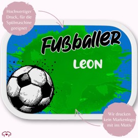 Campus Mepal - Football - Children's Lunch Box with Footballer Motif | Perfect for Nursery and Back to School - 750 ml - Turquoise - Football Gifts Boys Ideas for School Boys Soccer
