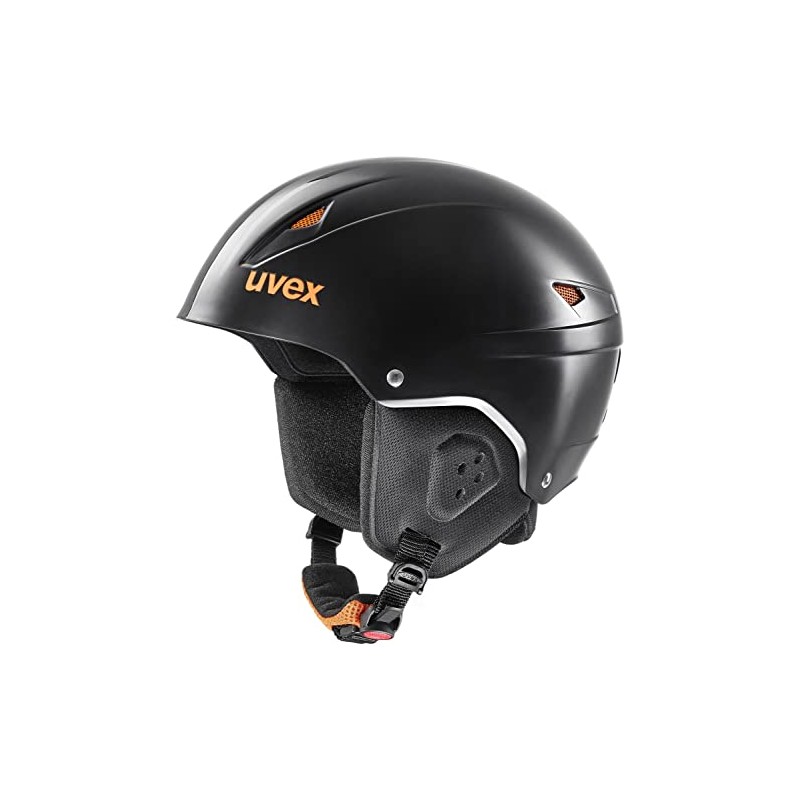 uvex Eco Ski Helmet (Size: 48-51 cm, 20 Black Orange)