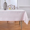Solino Home Linen Striped Tablecloth 60 x 108 Inch -