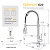 SOKA Kitchen Sink Faucet Single Handle with Pull Down Sprayer
