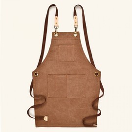 Elementary School Art Apron for Children - Kids Drawing & Painting Workwear, Teacher Set with Logo Print (Ages 4-9) Standard/Light Gray 3ea