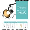 SEEBLEN 4-Light Track Lighting Kit, Directional Ceiling Light, Industrial Black