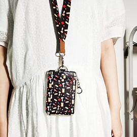 bolimoss Sujetador con portacredenciales, cartera y llaves divertidos, para enfermeras, mujer, hombre y médicos, estampado con instrumentos médicos (P