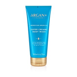 Argan+ Super Creamy Body Wash, Moroccan Argan Oil Vegan Shower Gel, 200ml