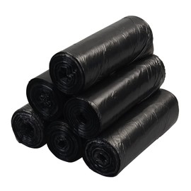 Yesdate 8 Gallon Black Trash Bags, Waste Bin Liners for Kitchen, Office (6 Rolls/150 Counts)