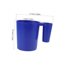 BESPORTBLE Pool Cleaning Scoop with Ergonomic Handle Multi Functional Plastic Spoon for Swimming Pool Maintenance Removes Debris and Chemicals for Pool Contours