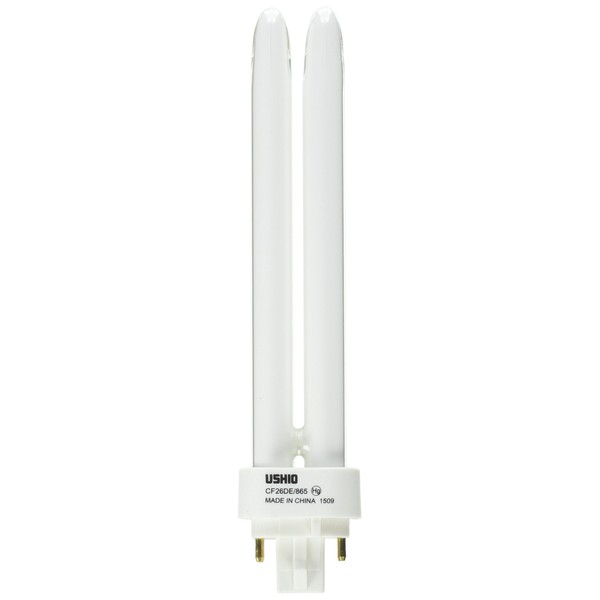 Ushio BC8866 3000238 - CF26DD/E/865 - 26W CFL Light Bulb - 4 Pin G24q-3 Base - 6500K - Compact Fluorescent Bulb