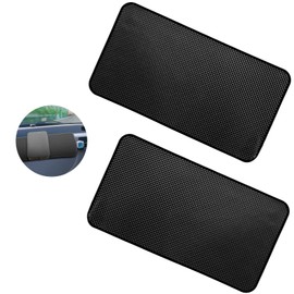cobee Auto Armaturenbrett Anti Rutsch Matten, 2 Stück, extra große Größe, selbstklebend Auto Armaturenbrett Pad Anti Rutsch Pad für Auto Armaturenbrett 27,6 x 15,9 cm (Netzstruktur)