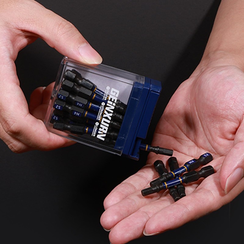 Geinxurn Impact Hex Screwdriver Bits Set,45 Pcs 2" Magnetic Metric(4
