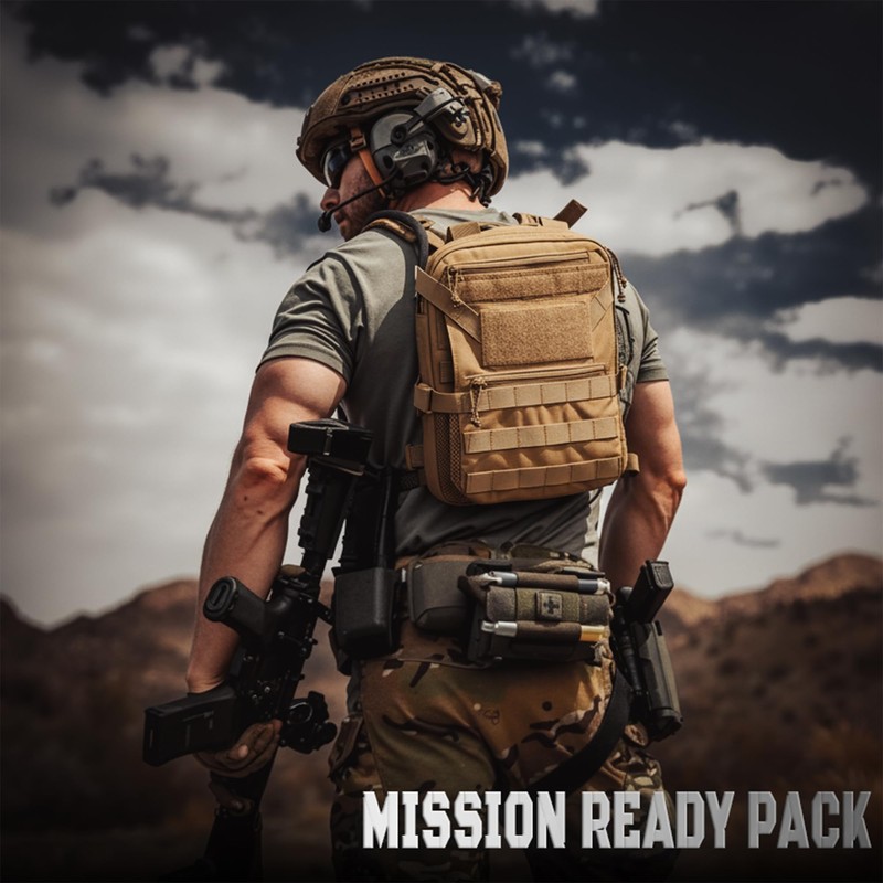 CLTAC ABP Tactical MOLLE Hydration Backpack Military Assault Vest Back