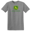John Deere Logo Unisex T-Shirt, Charcoal (US, Alpha, Large, Regular,