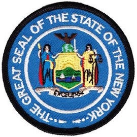 New York - 3 in Round State Seal Patch