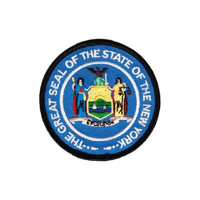 New York - 3 in Round State Seal Patch