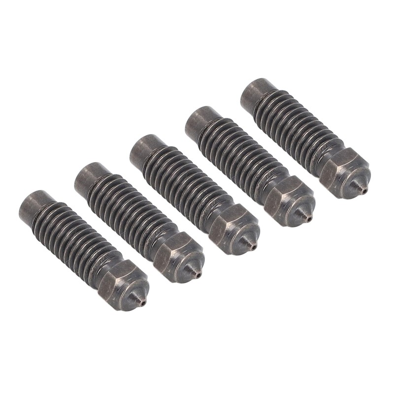 5PCS 0.4mm Nozzles M6 Thread 1.75mm Filament Hardened Steel Nozzle