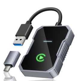 SWITCHFLUX SWITCHFLUX Wireless Carplay Adapter,2024 Upgraded Apple CarPlay Converts Wired to Wireless Adapter for iPhone,No Delay Carplay Dongle for Apple iOS 10 & Android 11 and Above