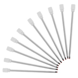 RANBOS 4-in-1 Four-Color Multifunctional Ballpoint Pen Refill, Black/Red/Blue (10 Pieces) - Medium Point, Great Gift for Friends and Loved Ones (Refill Red)