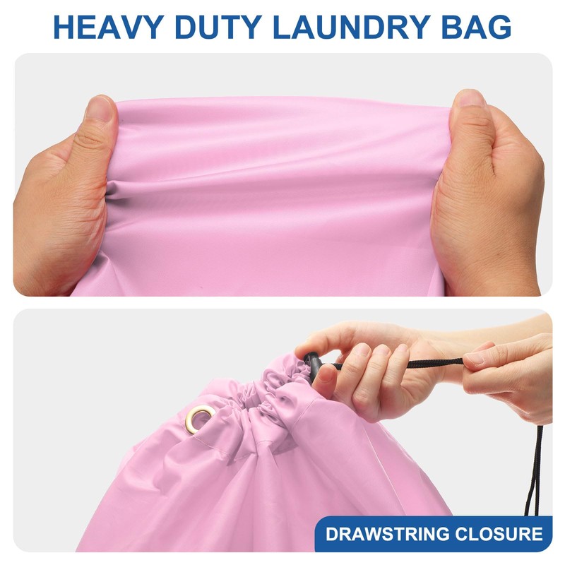 sourcing map Laundry Bag with Drawstring Closure, 27"x22" Dirty Clothes