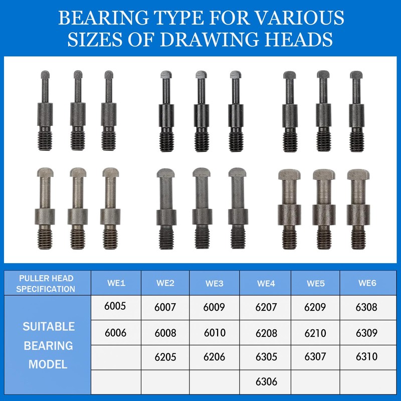 HQSSWUCH 21 in1 Bearing Puller Set, Blind Hole Bearing Removal